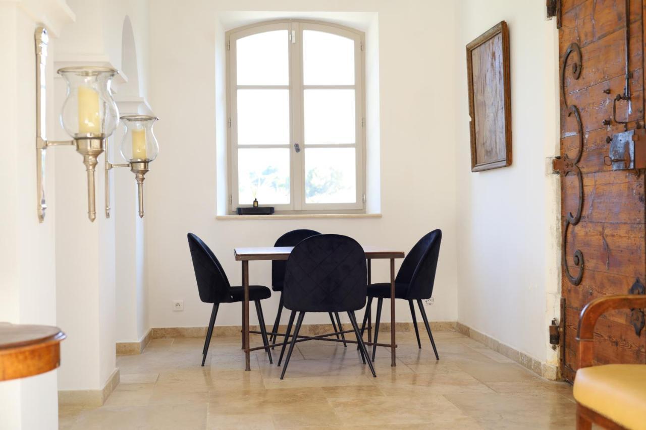 L'Elegante Bastide En Pierre Avec Vue Sur Le Vieux Village De Mougins Exteriér fotografie